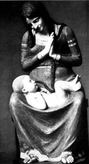 Abbildung: Mutter und Kind - Terrakotta